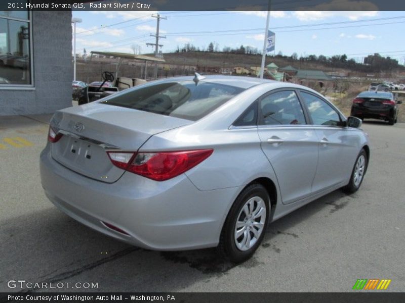 Radiant Silver / Gray 2011 Hyundai Sonata GLS