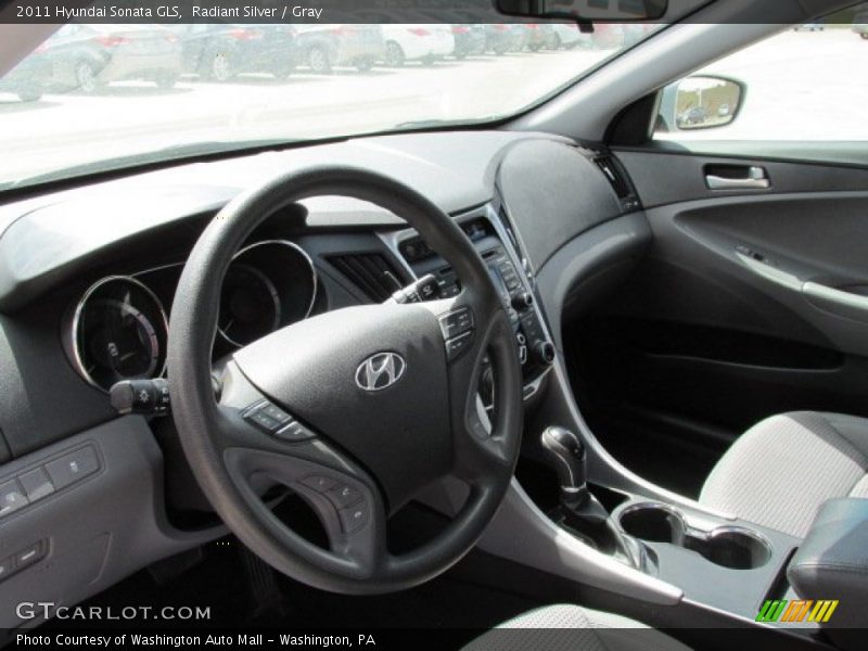 Radiant Silver / Gray 2011 Hyundai Sonata GLS