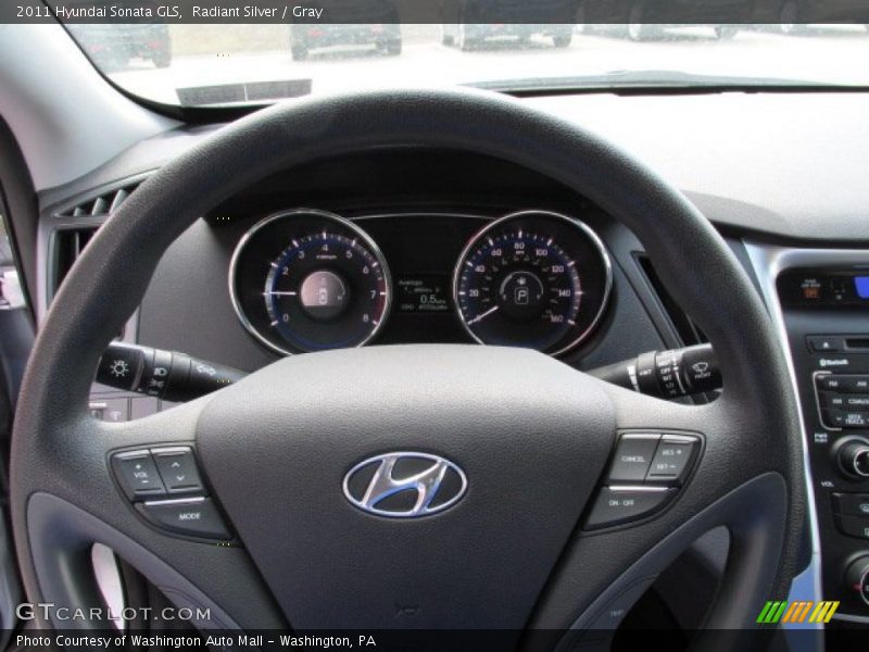 Radiant Silver / Gray 2011 Hyundai Sonata GLS