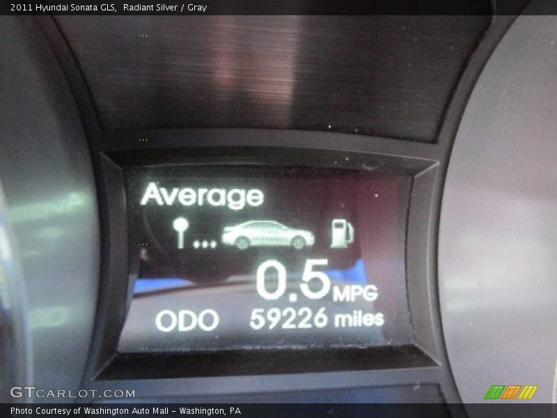 Radiant Silver / Gray 2011 Hyundai Sonata GLS