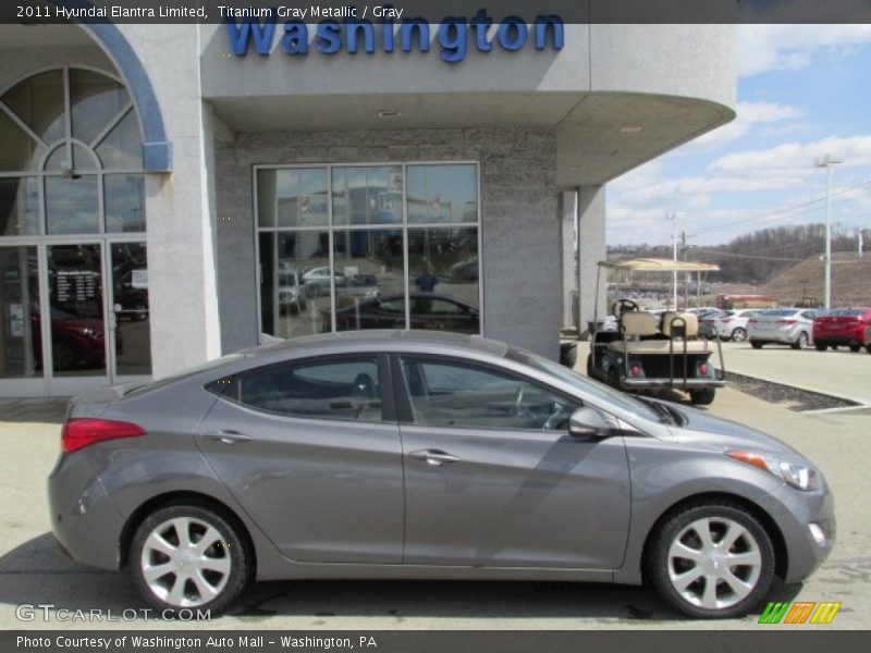 Titanium Gray Metallic / Gray 2011 Hyundai Elantra Limited