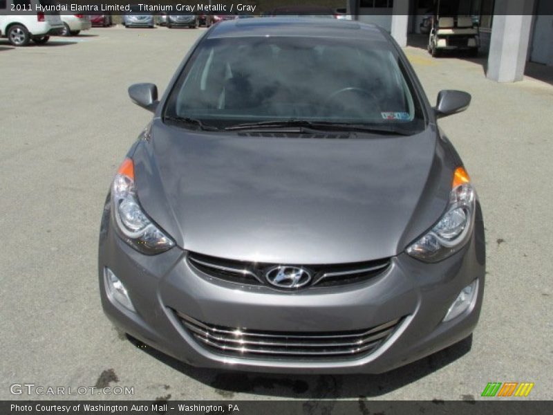 Titanium Gray Metallic / Gray 2011 Hyundai Elantra Limited
