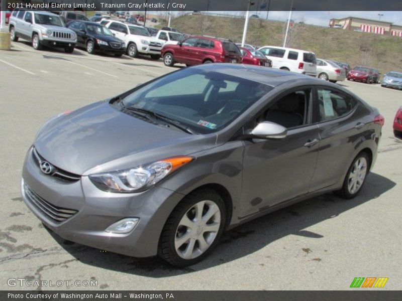 Titanium Gray Metallic / Gray 2011 Hyundai Elantra Limited