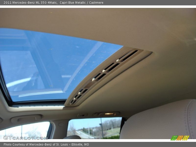 Capri Blue Metallic / Cashmere 2011 Mercedes-Benz ML 350 4Matic