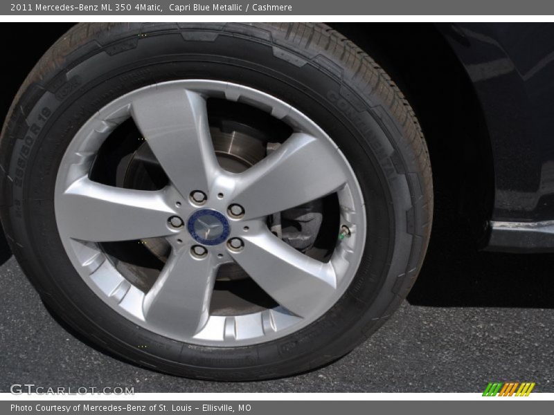 Capri Blue Metallic / Cashmere 2011 Mercedes-Benz ML 350 4Matic