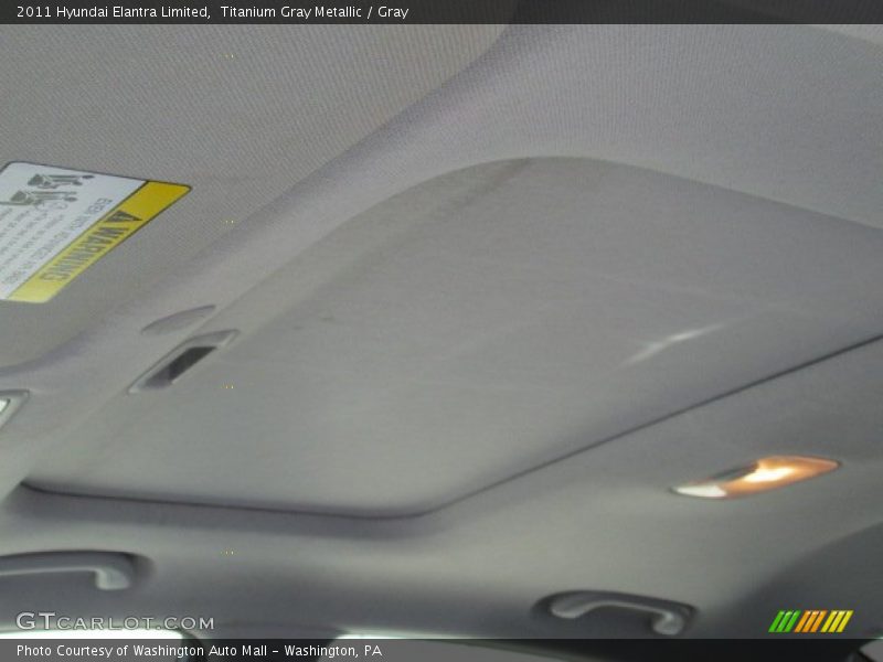 Titanium Gray Metallic / Gray 2011 Hyundai Elantra Limited
