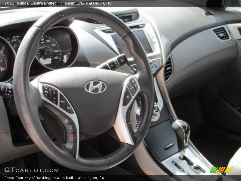 Titanium Gray Metallic / Gray 2011 Hyundai Elantra Limited