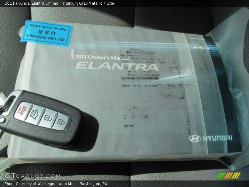 Titanium Gray Metallic / Gray 2011 Hyundai Elantra Limited