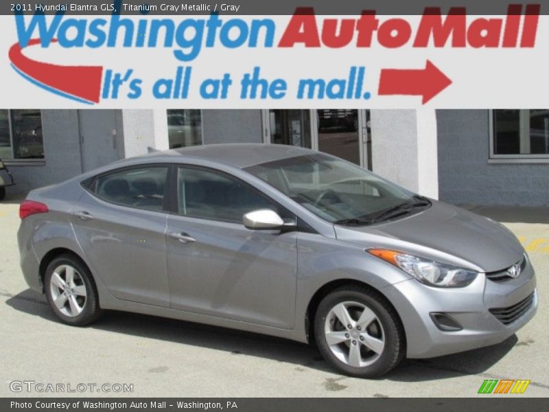 Titanium Gray Metallic / Gray 2011 Hyundai Elantra GLS