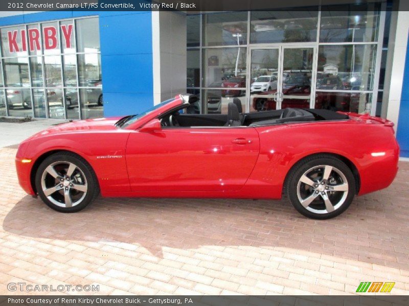 Victory Red / Black 2012 Chevrolet Camaro LT/RS Convertible