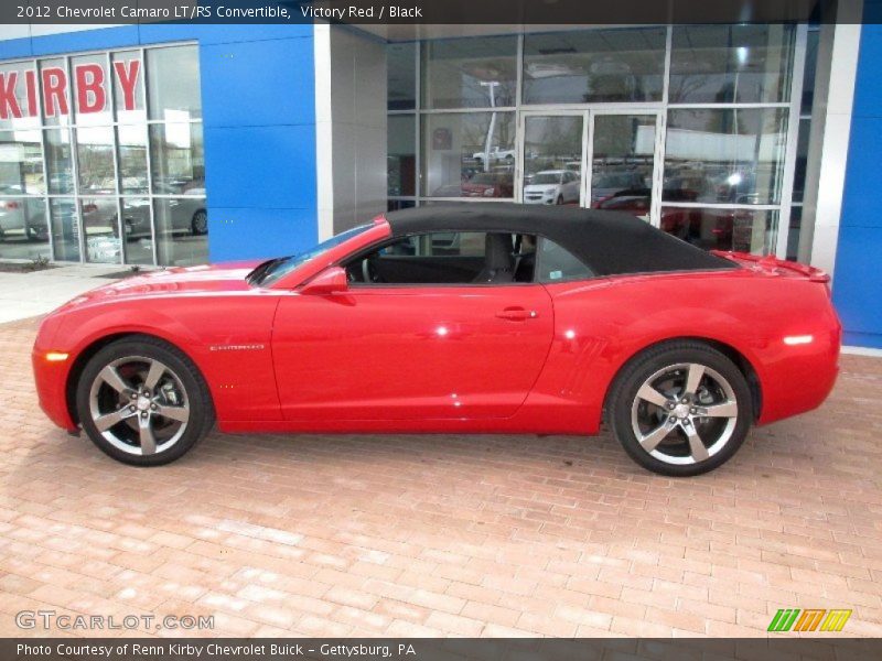 Victory Red / Black 2012 Chevrolet Camaro LT/RS Convertible