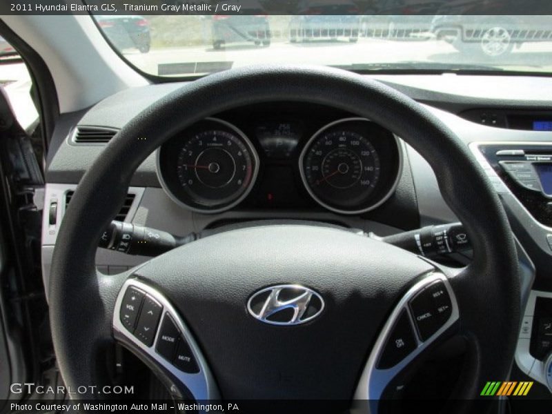 Titanium Gray Metallic / Gray 2011 Hyundai Elantra GLS