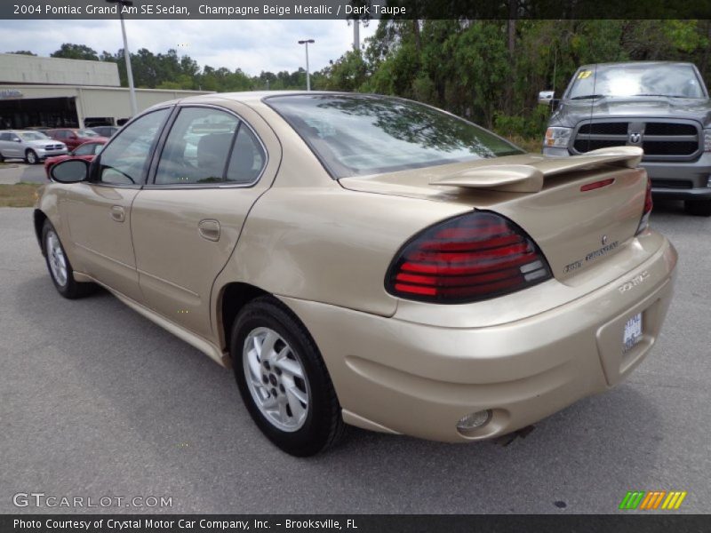 Champagne Beige Metallic / Dark Taupe 2004 Pontiac Grand Am SE Sedan
