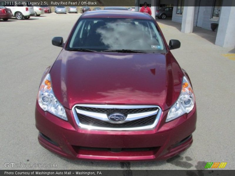 Ruby Red Pearl / Off-Black 2011 Subaru Legacy 2.5i