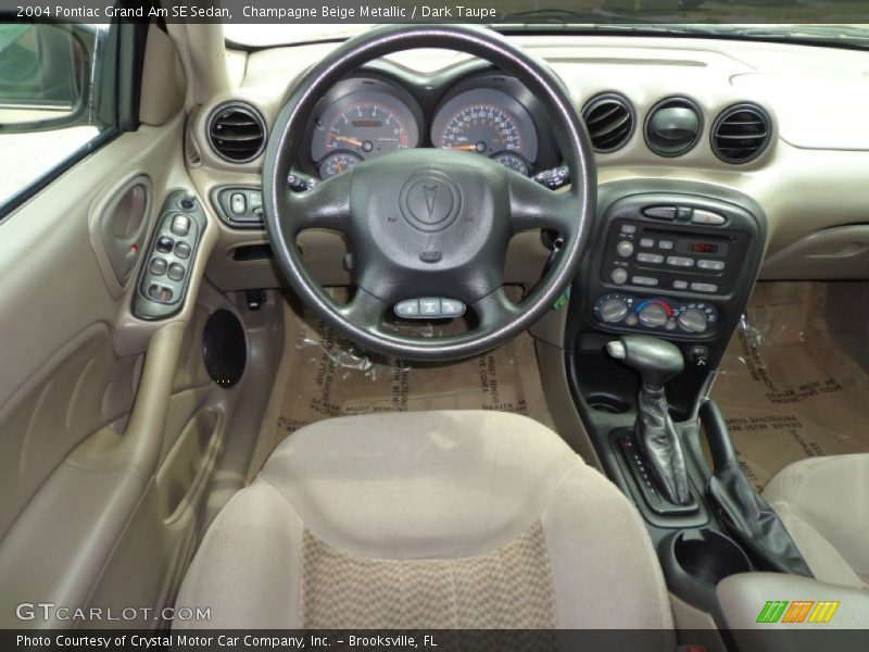 Champagne Beige Metallic / Dark Taupe 2004 Pontiac Grand Am SE Sedan