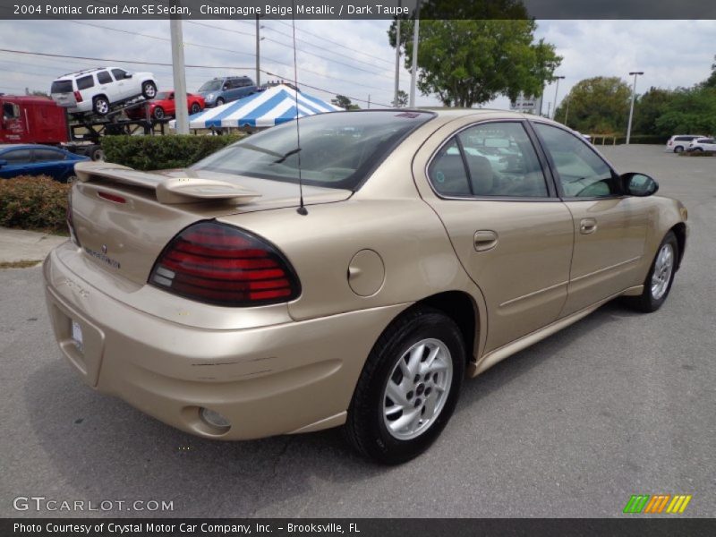 Champagne Beige Metallic / Dark Taupe 2004 Pontiac Grand Am SE Sedan