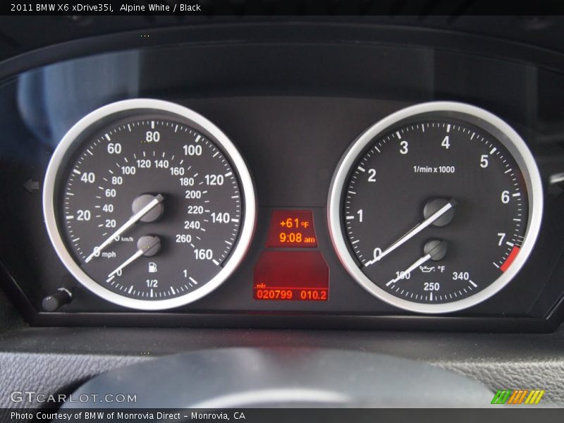 Alpine White / Black 2011 BMW X6 xDrive35i