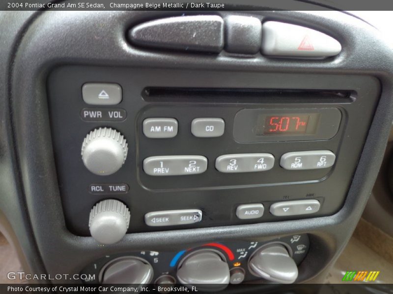 Controls of 2004 Grand Am SE Sedan