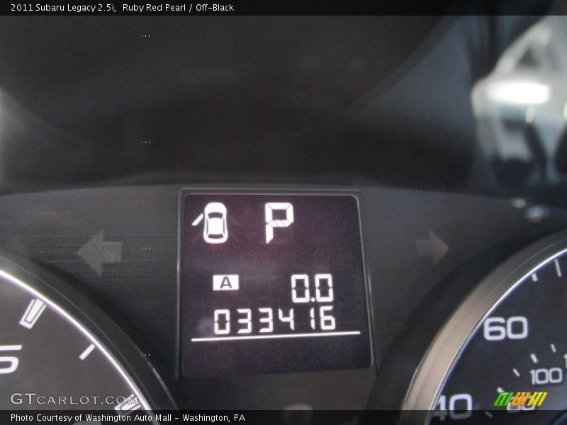 Ruby Red Pearl / Off-Black 2011 Subaru Legacy 2.5i