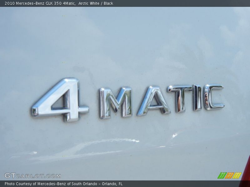 Arctic White / Black 2010 Mercedes-Benz GLK 350 4Matic