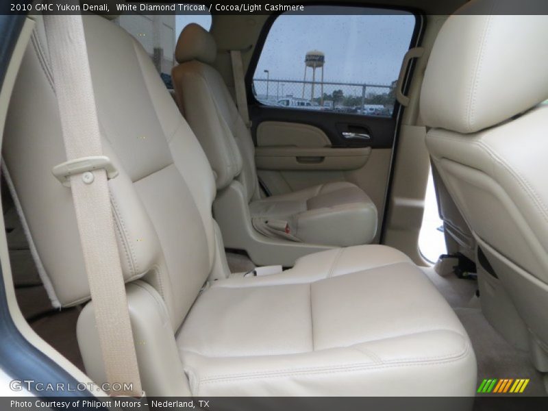 White Diamond Tricoat / Cocoa/Light Cashmere 2010 GMC Yukon Denali