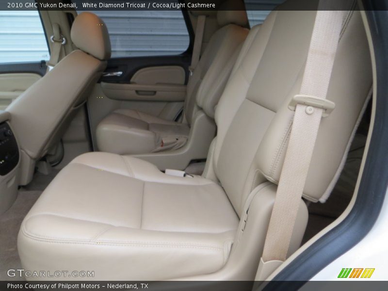 White Diamond Tricoat / Cocoa/Light Cashmere 2010 GMC Yukon Denali