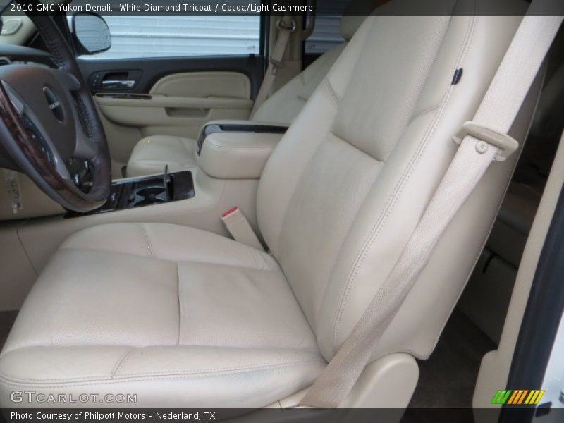 White Diamond Tricoat / Cocoa/Light Cashmere 2010 GMC Yukon Denali