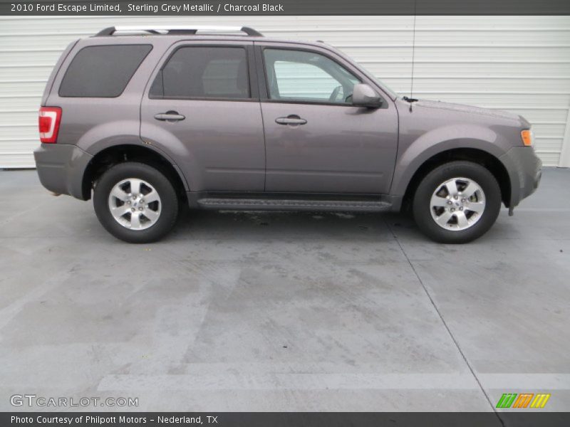 Sterling Grey Metallic / Charcoal Black 2010 Ford Escape Limited