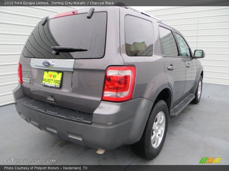 Sterling Grey Metallic / Charcoal Black 2010 Ford Escape Limited
