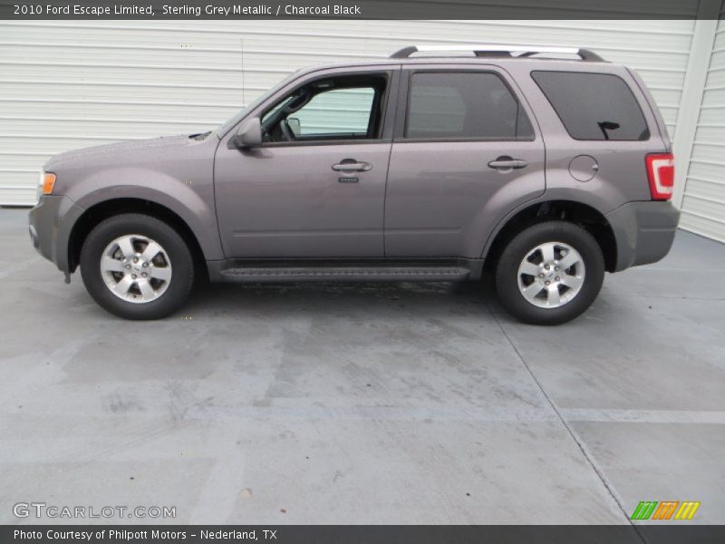 Sterling Grey Metallic / Charcoal Black 2010 Ford Escape Limited