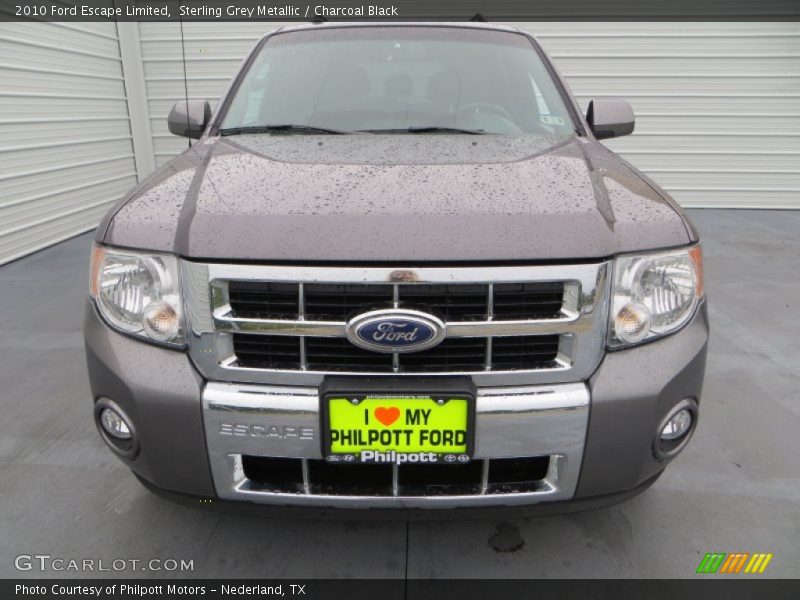 Sterling Grey Metallic / Charcoal Black 2010 Ford Escape Limited