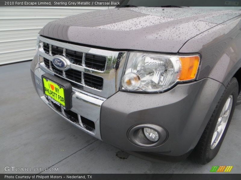 Sterling Grey Metallic / Charcoal Black 2010 Ford Escape Limited
