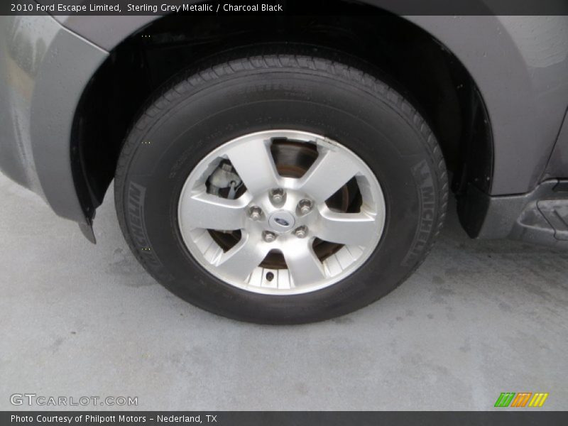 Sterling Grey Metallic / Charcoal Black 2010 Ford Escape Limited