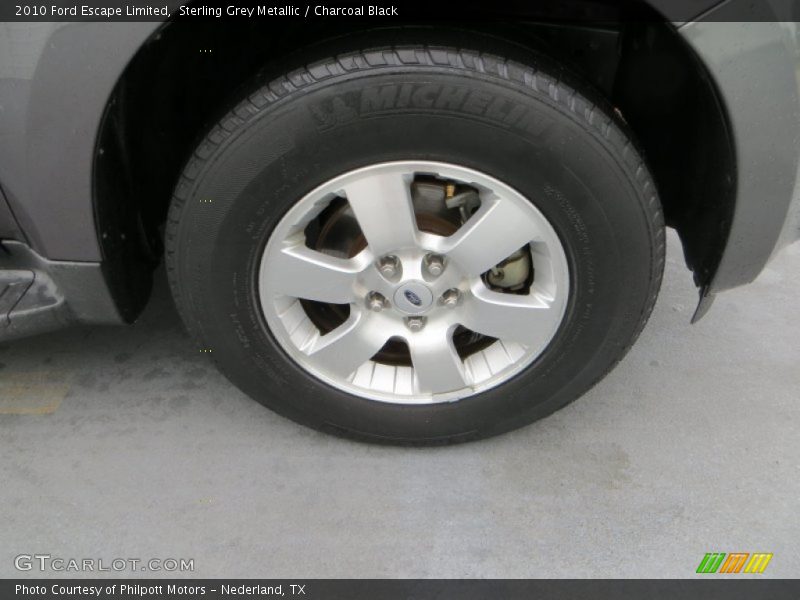 Sterling Grey Metallic / Charcoal Black 2010 Ford Escape Limited