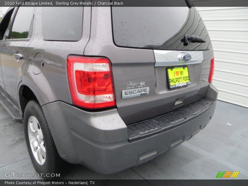 Sterling Grey Metallic / Charcoal Black 2010 Ford Escape Limited