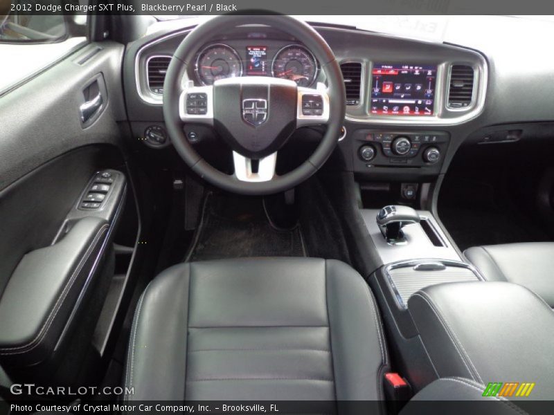 Blackberry Pearl / Black 2012 Dodge Charger SXT Plus