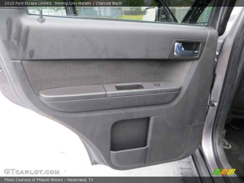 Sterling Grey Metallic / Charcoal Black 2010 Ford Escape Limited