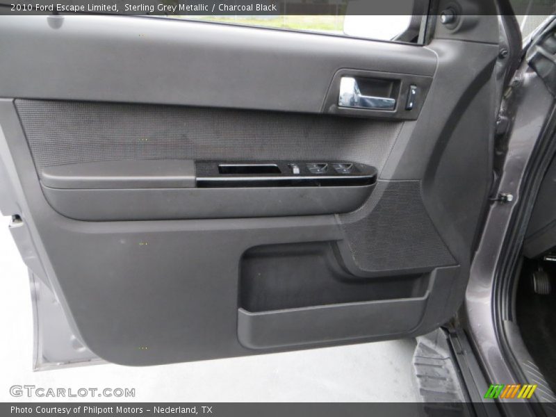 Sterling Grey Metallic / Charcoal Black 2010 Ford Escape Limited