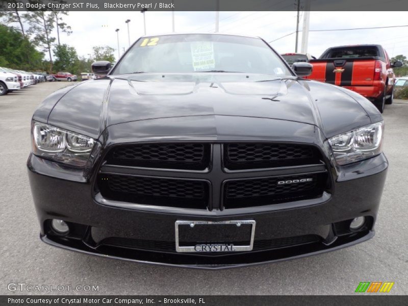 Blackberry Pearl / Black 2012 Dodge Charger SXT Plus