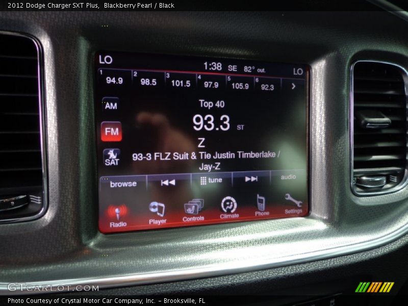 Blackberry Pearl / Black 2012 Dodge Charger SXT Plus