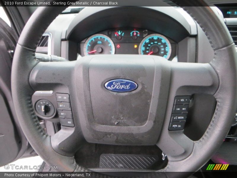 Sterling Grey Metallic / Charcoal Black 2010 Ford Escape Limited