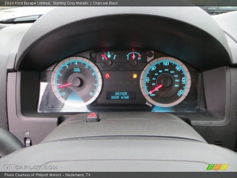 Sterling Grey Metallic / Charcoal Black 2010 Ford Escape Limited