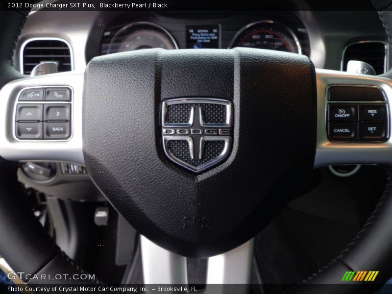 Blackberry Pearl / Black 2012 Dodge Charger SXT Plus