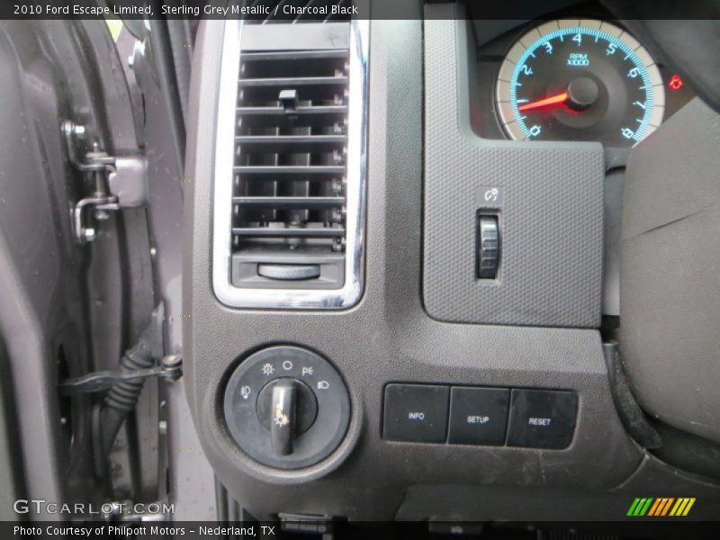 Sterling Grey Metallic / Charcoal Black 2010 Ford Escape Limited
