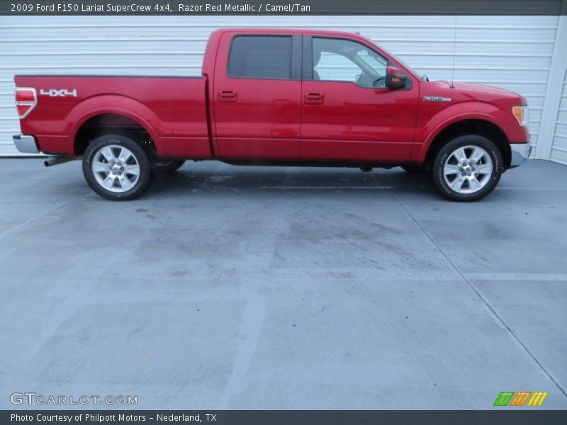 Razor Red Metallic / Camel/Tan 2009 Ford F150 Lariat SuperCrew 4x4