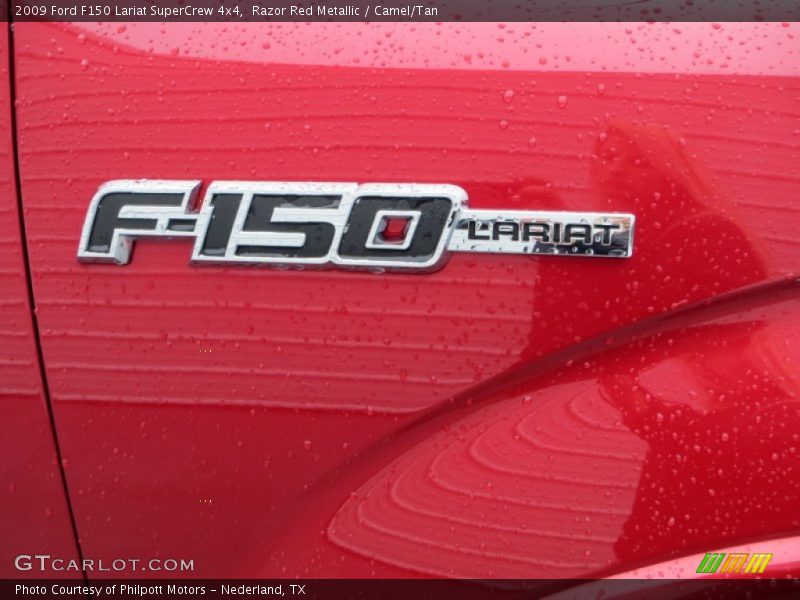 Razor Red Metallic / Camel/Tan 2009 Ford F150 Lariat SuperCrew 4x4