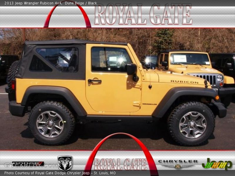 Dune Beige / Black 2013 Jeep Wrangler Rubicon 4x4