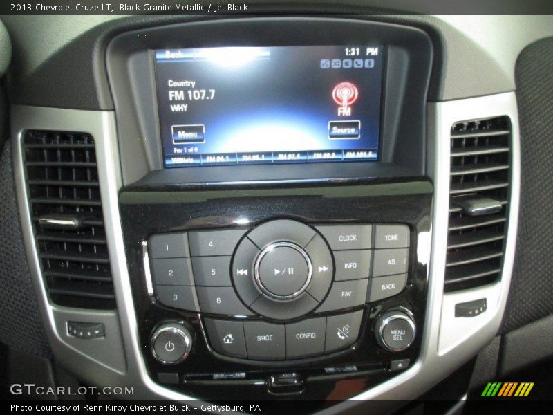 Black Granite Metallic / Jet Black 2013 Chevrolet Cruze LT