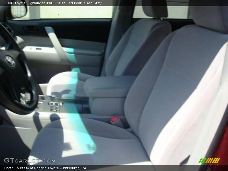 Salsa Red Pearl / Ash Gray 2008 Toyota Highlander 4WD