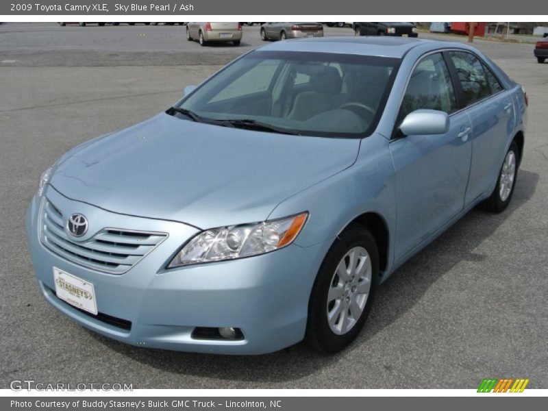 Sky Blue Pearl / Ash 2009 Toyota Camry XLE